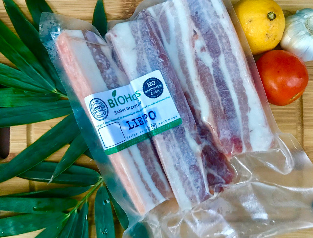 PORK LIEMPO / BELLY (skin on - organically raised) 500g