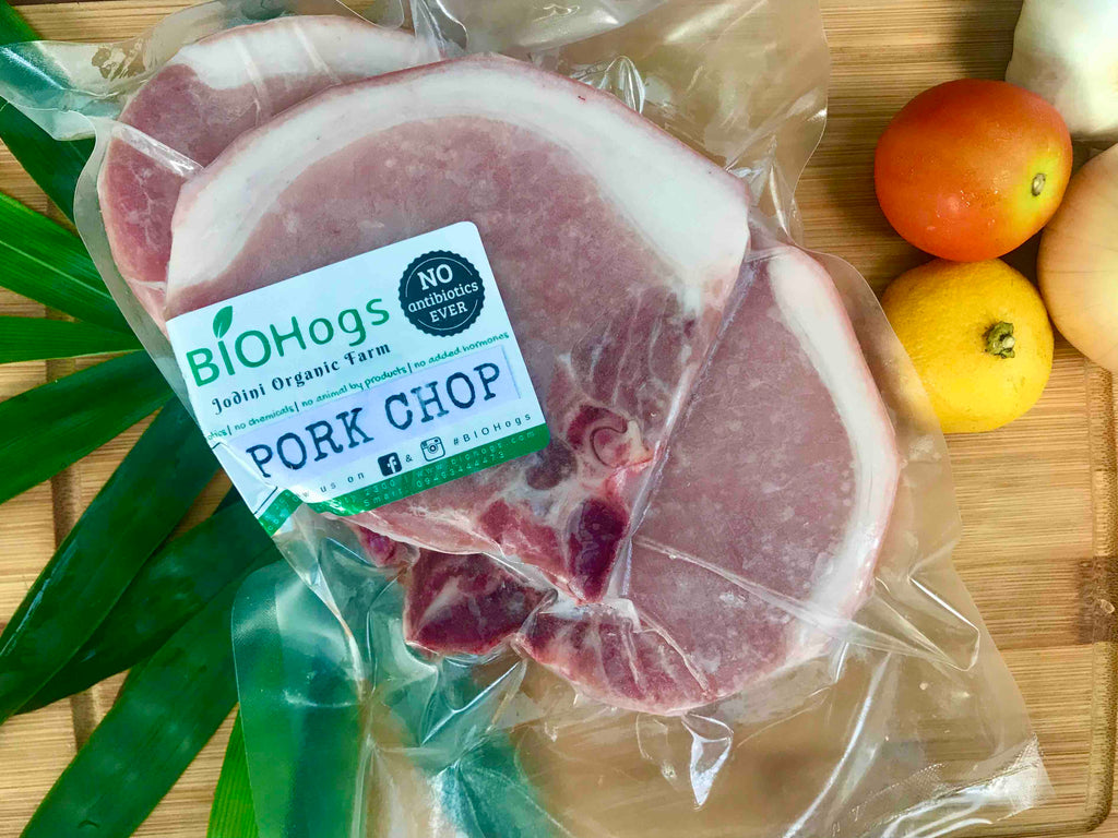 PORK CHOP (skin on - organically raised) 500g