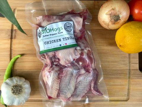 CHICKEN TINOLA CUT (ORGANICALLY RAISED, ASSORTED CHICKEN CUTS WITH BONES) 